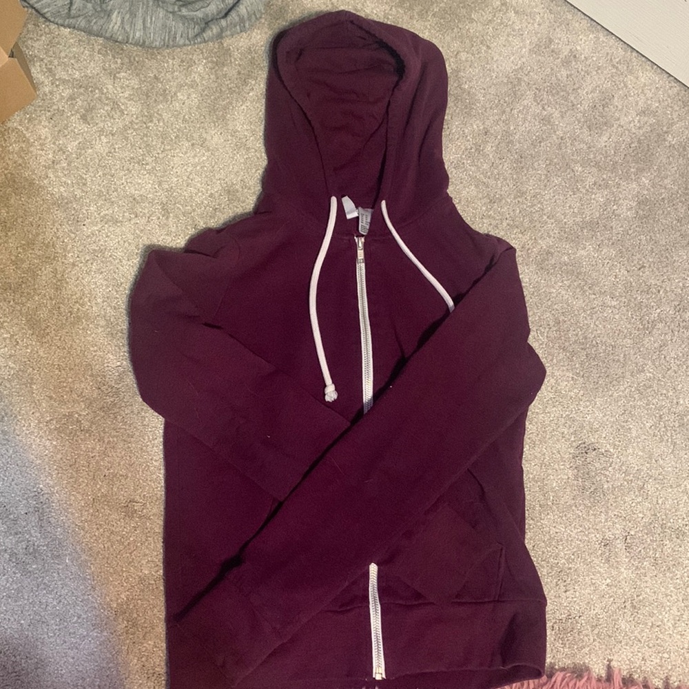 It’s almost like a matron color and a super comfy zip up. From divided H&M basic